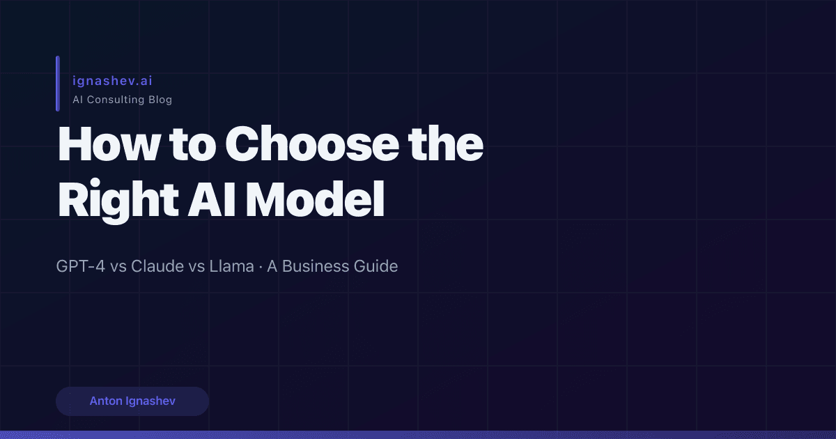 How to Choose the Right AI Model for SMBs